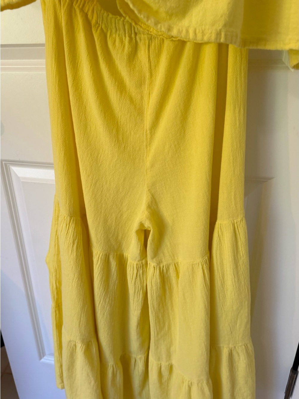 Oh My Gauze! Bright Yellow Lightweight Two-Piece Pantsuit - Picture 11 of 12
